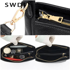 Solid Cow Women Shoulder Crossbody Bag Phone Purses