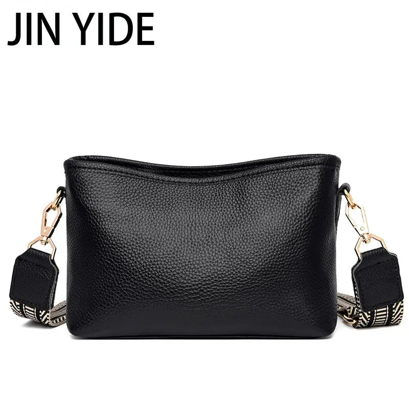 Solid Cow Women Shoulder Crossbody Bag Ladies Phone Bag And Purses Leather Handb