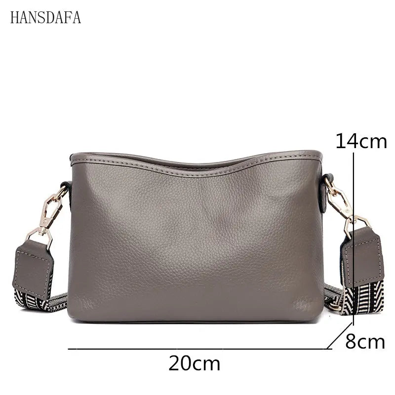 Solid Cow Women Shoulder Crossbody Bag Ladies Phone Bag And Purses