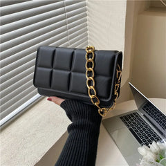 Rhombus Texture Shoulder Bag for Women