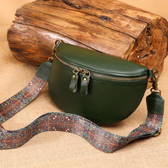 High Solid Leather Fanny Pack for Women