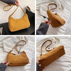 Vintage Nylon Women Shoulder Bag Casual Zipper Female Handbag