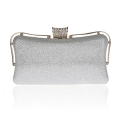 Metal Patchwork Shoulder Bags Ladies Print Clutch Party Evening Bags