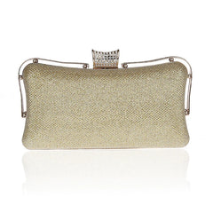 Metal Patchwork Shoulder Bags Ladies Print Clutch Party Evening Bags