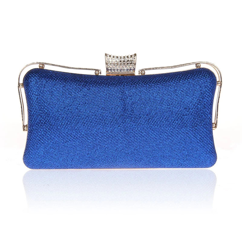 Metal Patchwork Shoulder Bags Ladies Print Clutch Party Evening Bags