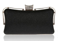 Metal Patchwork Shoulder Bags Ladies Print Clutch Party Evening Bags