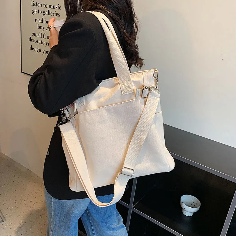 Women's Message Tote Shoulder Crossbody Satchel Handbag
