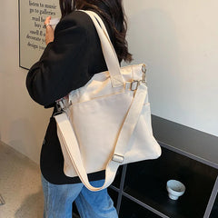 Women's Message Tote Shoulder Crossbody Satchel Handbag