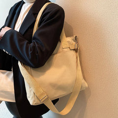 Women's Message Tote Shoulder Crossbody Satchel Handbag
