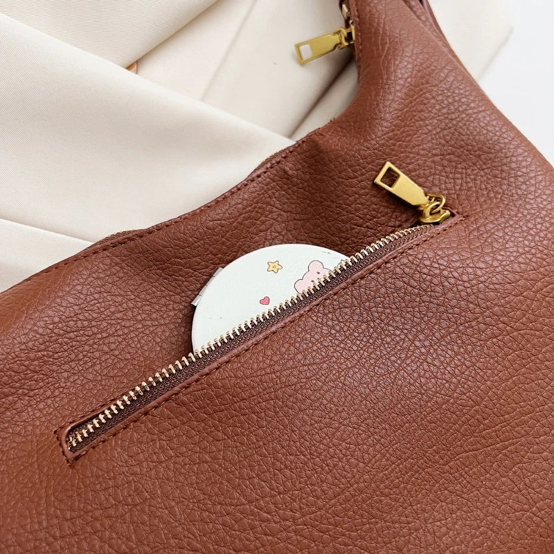 Stylish PU Leather Women Shoulder Bag Crossbody Party High Capacity