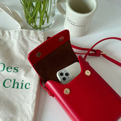 Flap Crossbody Bags Mini PU Leather Shoulder Purses for Women