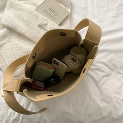 Soft Leather Casual Tote Shopper Shoulder Bag