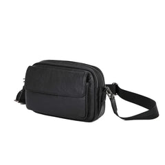 Men's Casual Messenger Bag PU Leather Small Crossbody Shoulder Bags