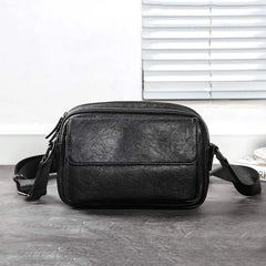 Men's Casual Messenger Bag PU Leather Small Crossbody Shoulder Bags