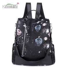 Colorful Graffiti Pattern Women's Backpack