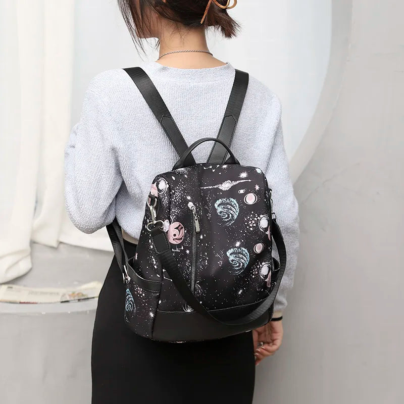 Colorful Graffiti Pattern Women's Backpack