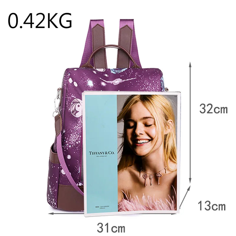 Colorful Graffiti Pattern Women's Backpack