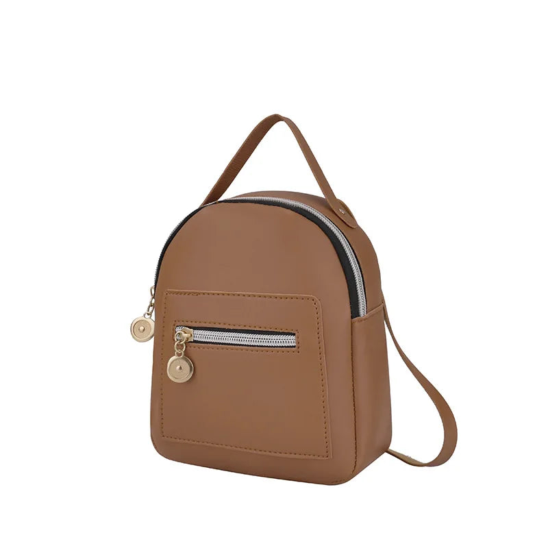 Hot Leisure Zipper Shoulder Bag Knapsack Mini Female School Backpack