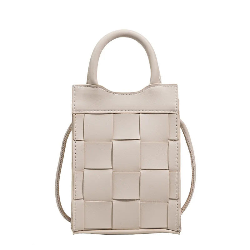Mini Woven Handbag Crossbody Bag for Women