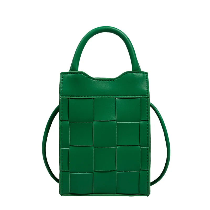 Mini Woven Handbag Crossbody Bag for Women