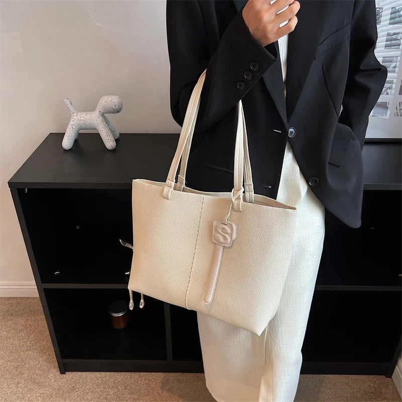 Lady Multifunction PU Leather Handbags Daily Space Capacity