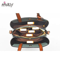 Vintage PU Leather Top-Handle Handbag for Women