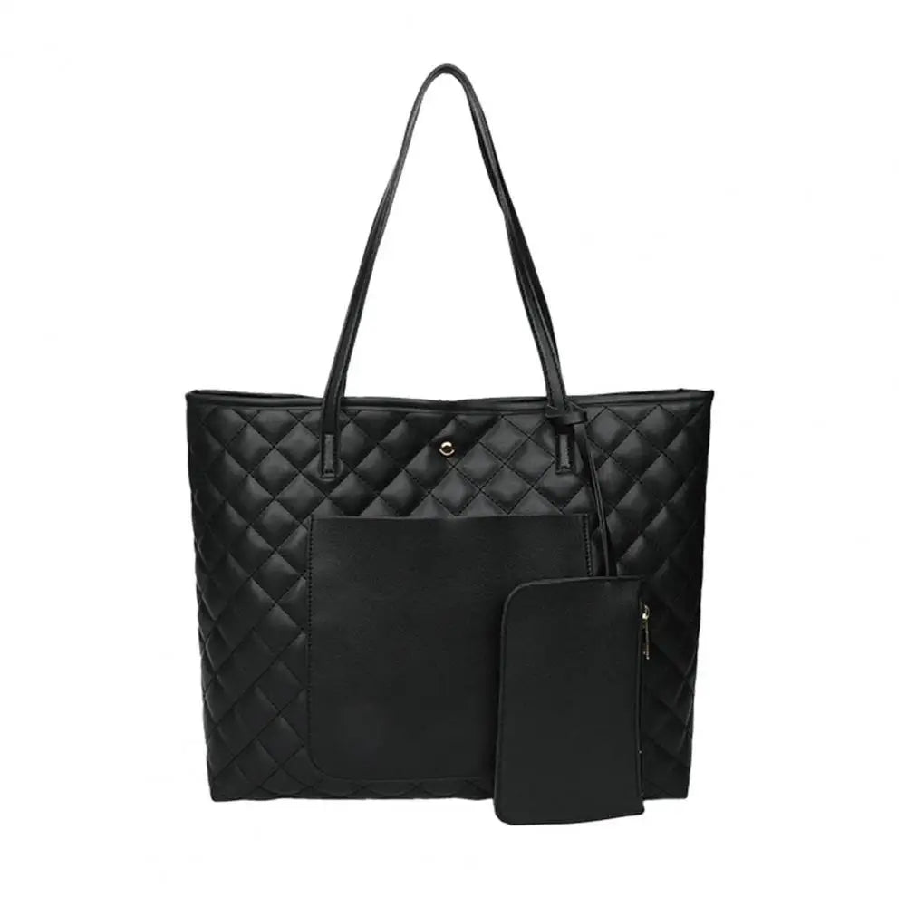Plaid Shoulder Bag with Thick Chain