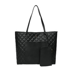 Plaid Shoulder Bag with Thick Chain