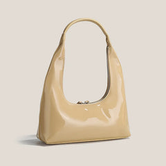 Women's Retro Patent Leather Shoulder Bag Western Style Handbag