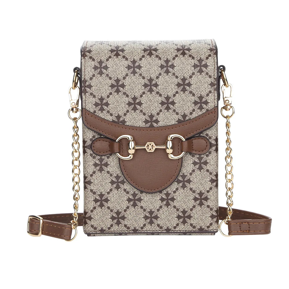 Vintage Crossbody Bag Women Shoulder Retro Phone Wallet Handbag PU Leather Purse