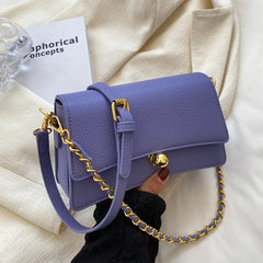 Women's Chain Shoulder Bag PU Leather Crossbody Purse