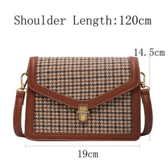 Chain Shoulder Messenger Bag Lock Purses for Women