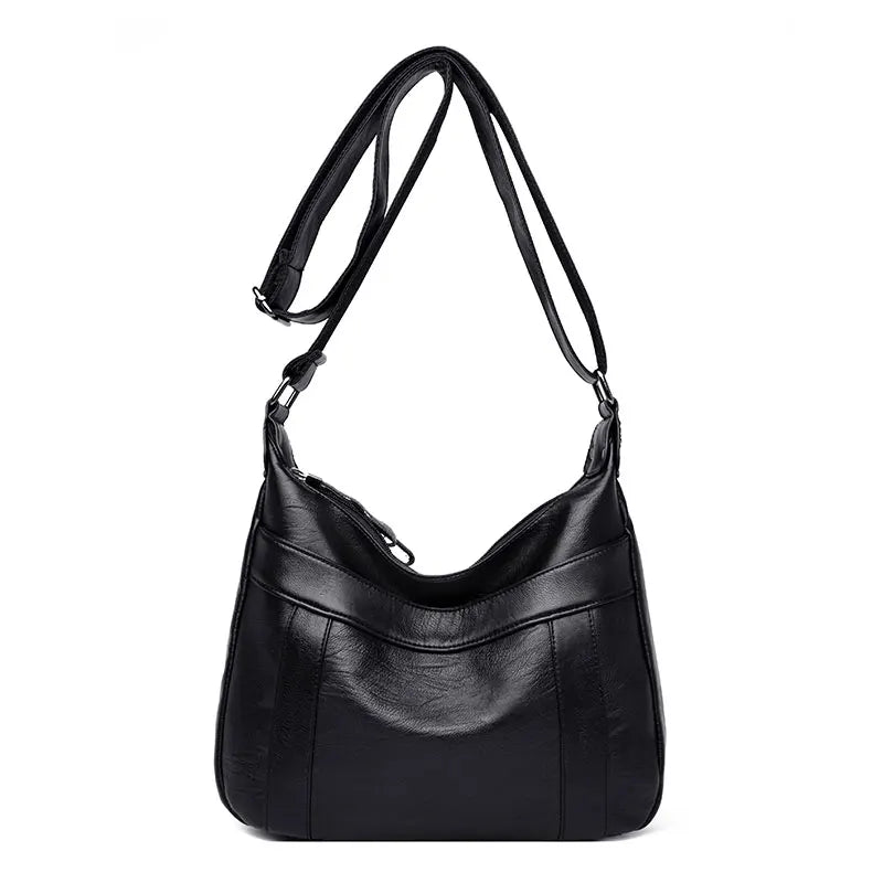Vintage Red Patchwork Crossbody Bag for Women