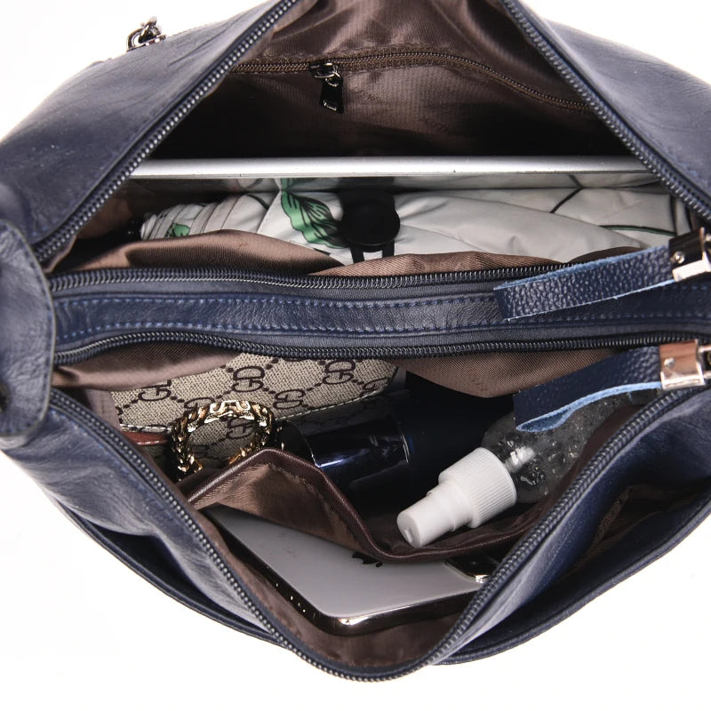 Vintage Red Patchwork Crossbody Bag for Women