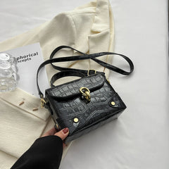 Mini Silver Stone Crossbody Bag for Women
