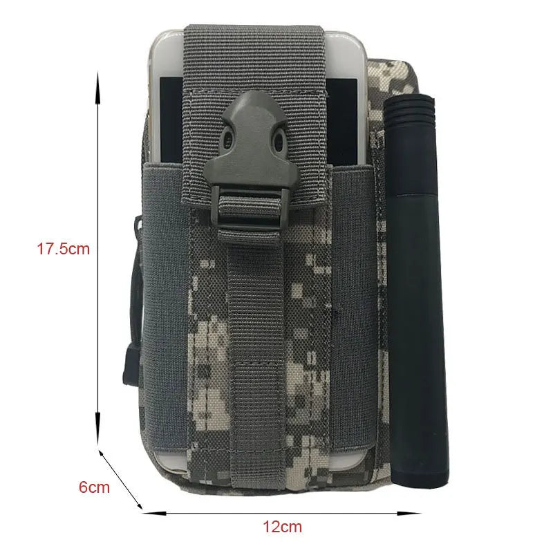 Men Waist Pack Bum Bag Pouch Waterproof Military Belt Waist Packs Molle Nylon Mo