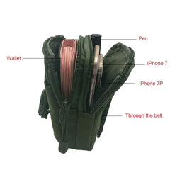 Men Waist Pack Bum Bag Pouch Waterproof Military Belt Waist Packs Molle Nylon Mo