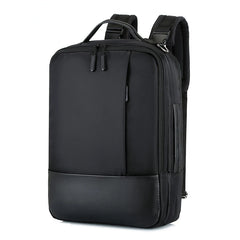 Men's Business Backpack Nylon Laptop Backbag 15.6 USB Charging Rucksack