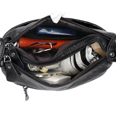Women's PU Leather Business Handbag - Large Capacity Crossbody Bag