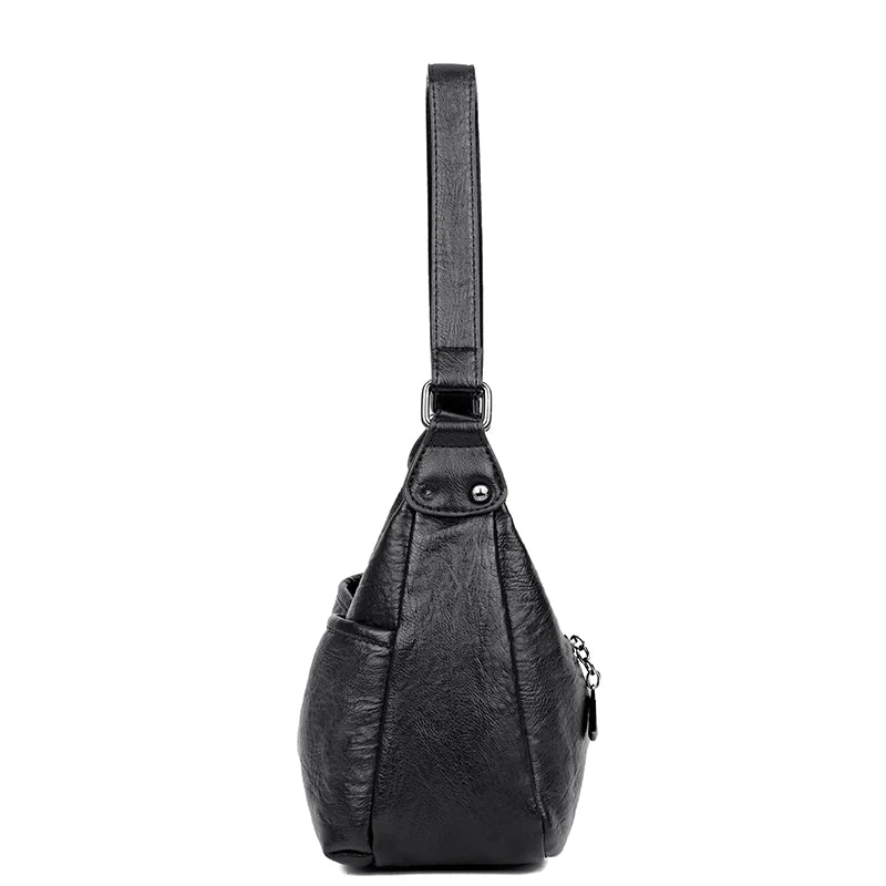 Women's PU Leather Business Handbag - Large Capacity Crossbody Bag