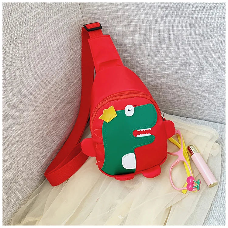 Kids Inclined Shoulder Bag Cartoon Print Anime Backpack