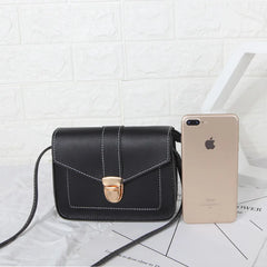 Mini Yellow PU Leather Shoulder Messenger Bag