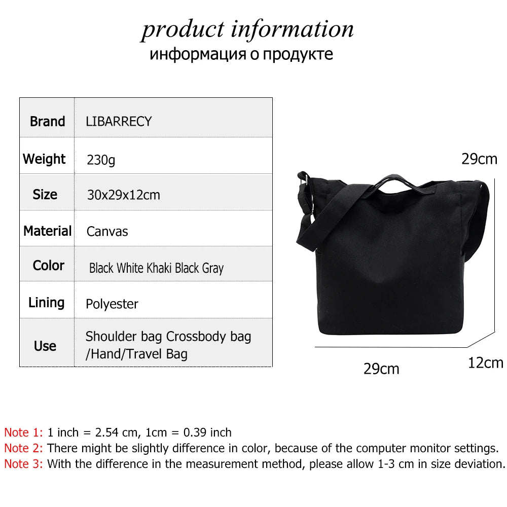 Canvas Women's Shoulder Bag Messenger Bags