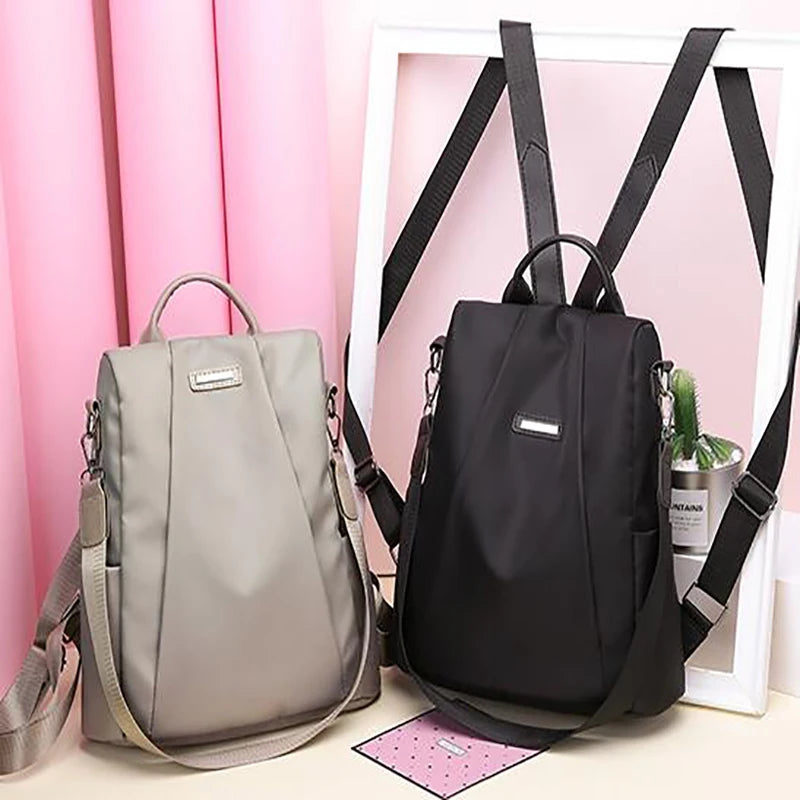 Women's Anti-theft Backpack School Bag Oxford Cloth Shoulder Bag