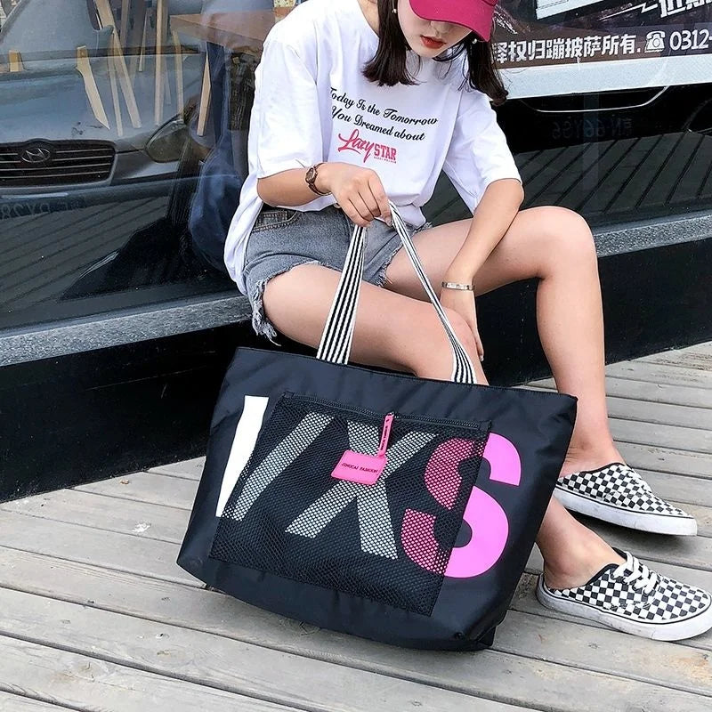 Waterproof Shoulder Bag for Women Large Capacity Tote Beach Bag