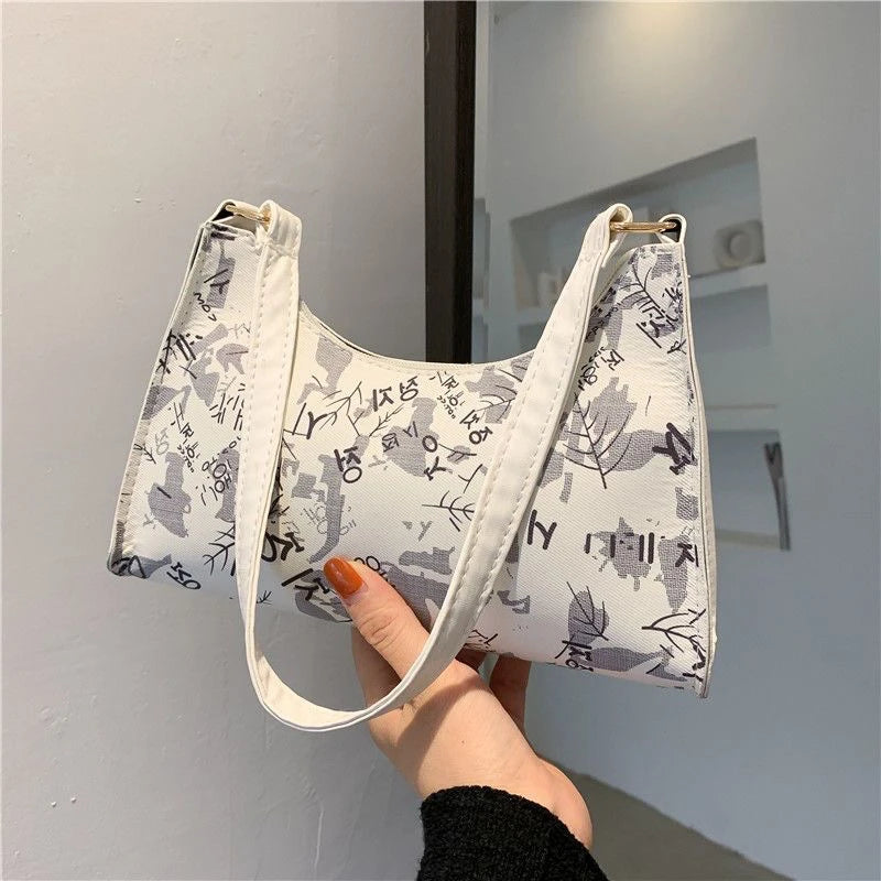 Women's Leather Sling Shoulder Bag Mini Hand Totebag