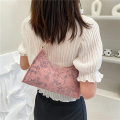 Women's Leather Sling Shoulder Bag Mini Hand Totebag
