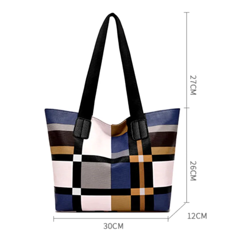 Retro Leather Shoulder Tote Bag for Women - Daily Use