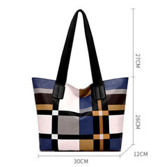 Retro Leather Shoulder Tote Bag for Women - Daily Use