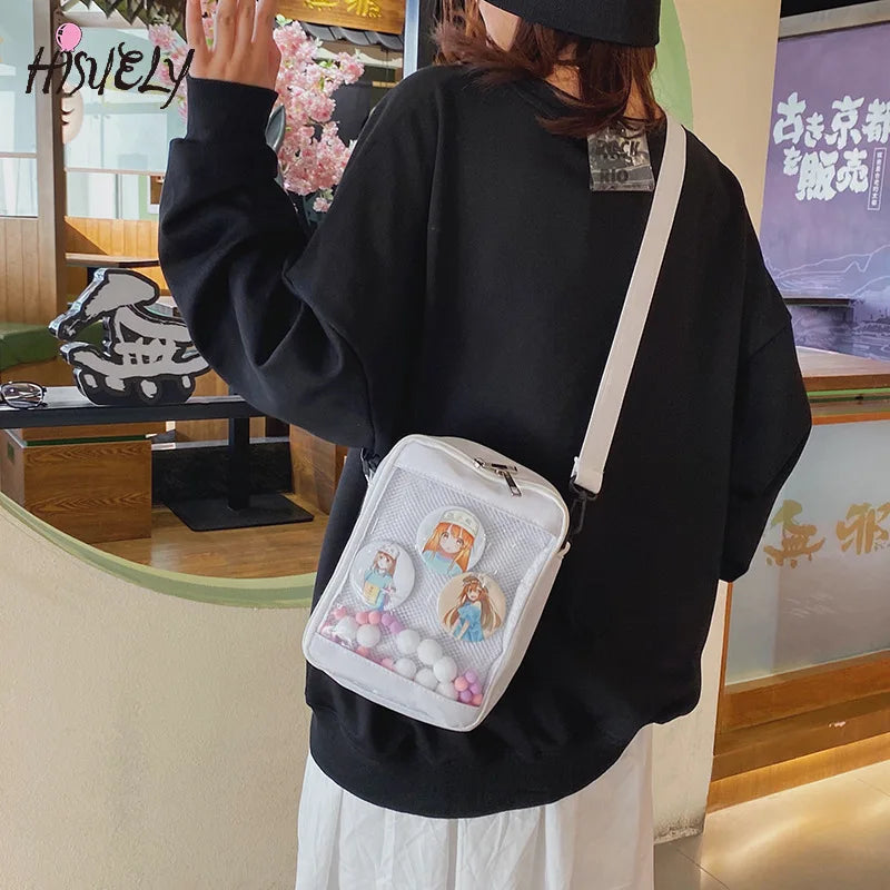 Clear PVC Crossbody Bag Shoulder Jelly Small Flap Bag